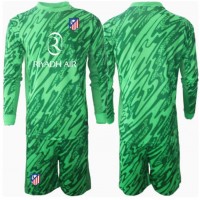 Camiseta Atletico Madrid Portero Segunda Equipación Replica 2024-25 para niños mangas largas (+ Pantalones cortos)